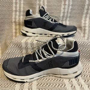 On Cloud Cloudnova Cloudtec Shoes Black White Size W 6